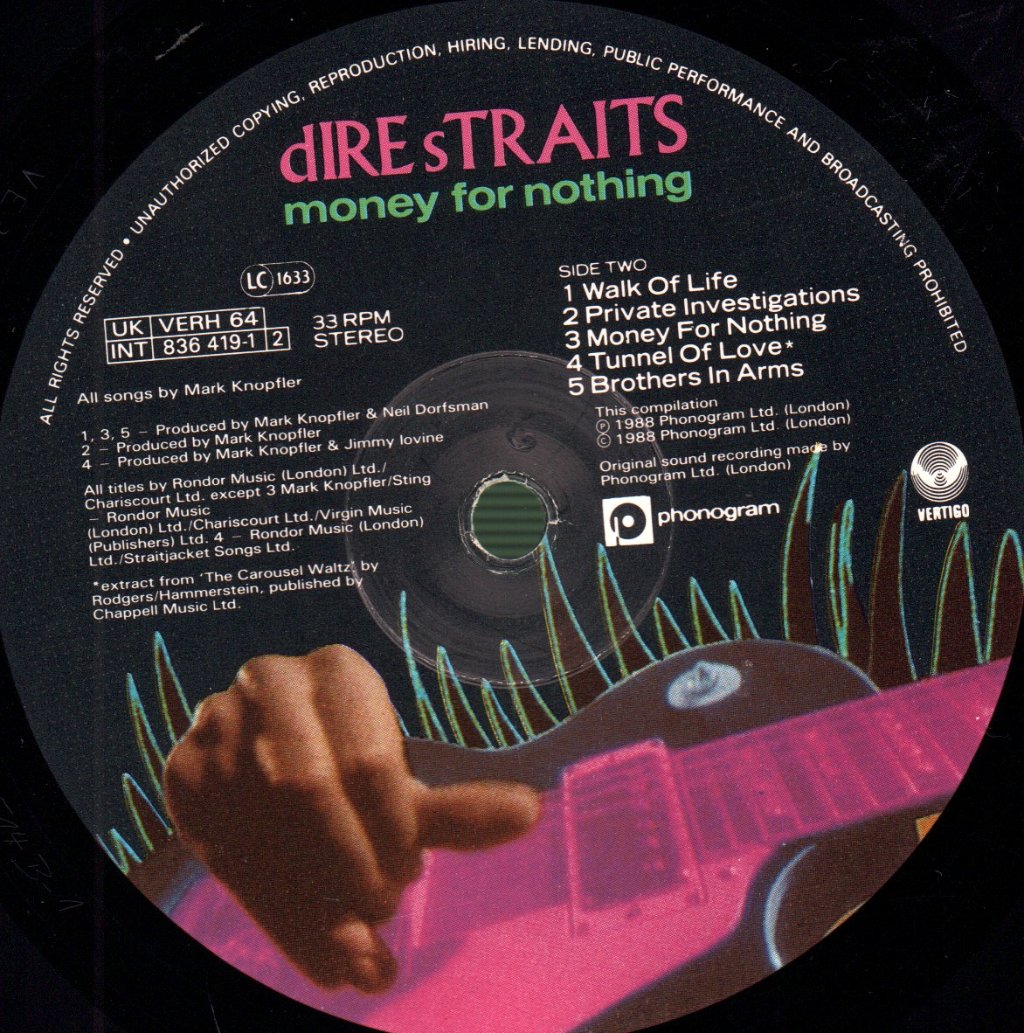 Dire Straits - Money For Nothing - Lp