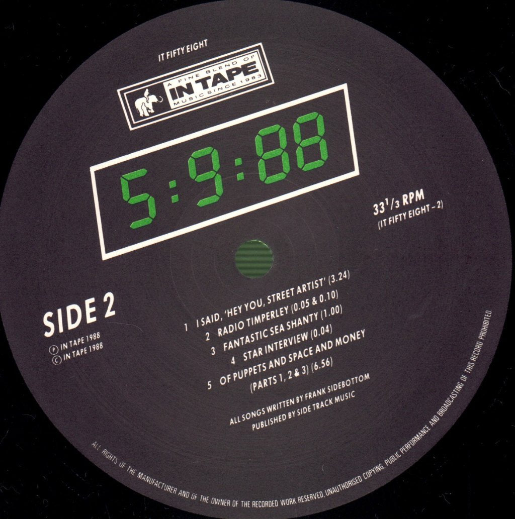 Frank Sidebottom - 5:9:88 - Double Lp