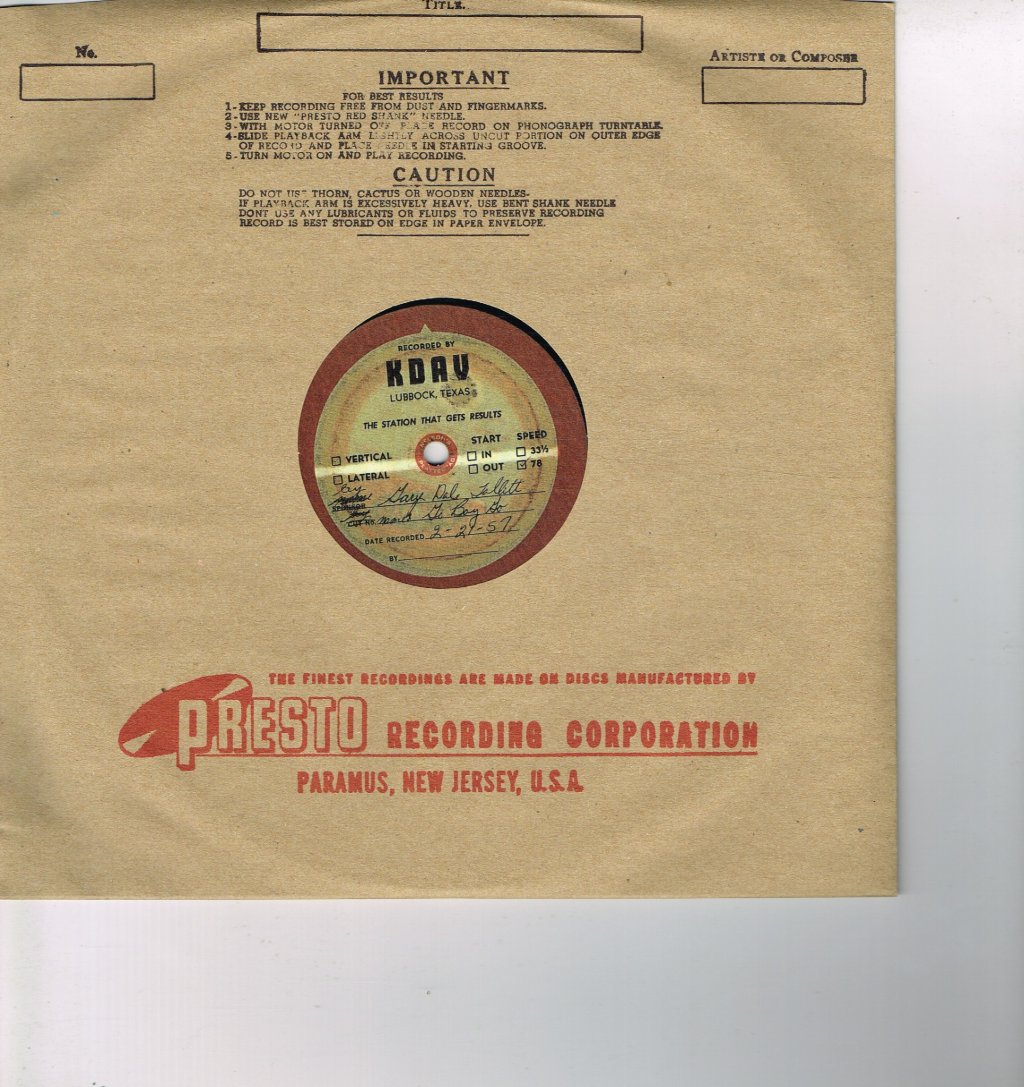 Gary Tollett - Go Boy Go / Gone - 10 Inch