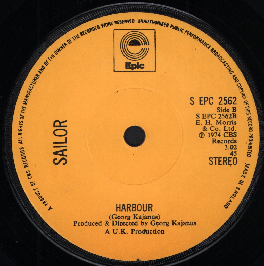Sailor - Traffic Jam - 7 Inch