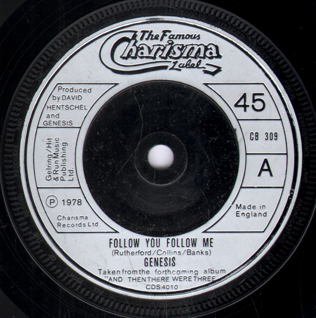 Genesis - Follow You Follow Me - 7 Inch