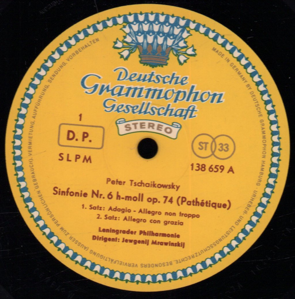 leningrad philharmonic orchestra - Tchaikovsky Symphony No.6 Pathetique - Lp