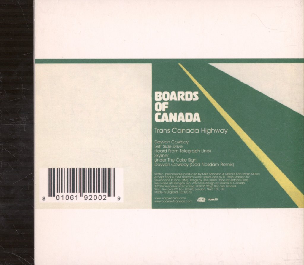 Boards Of Canada - Trans Canada Highway - Cd