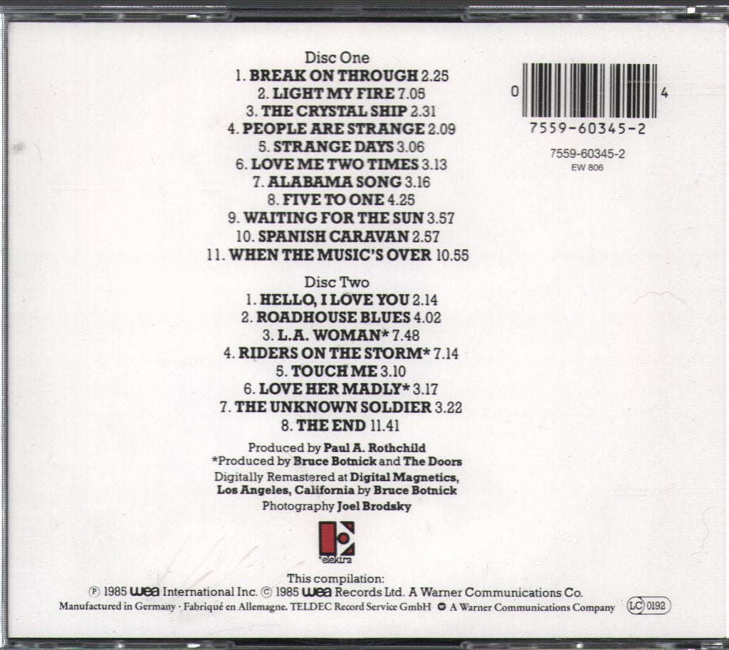 Doors - Best Of The Doors - Double Cd