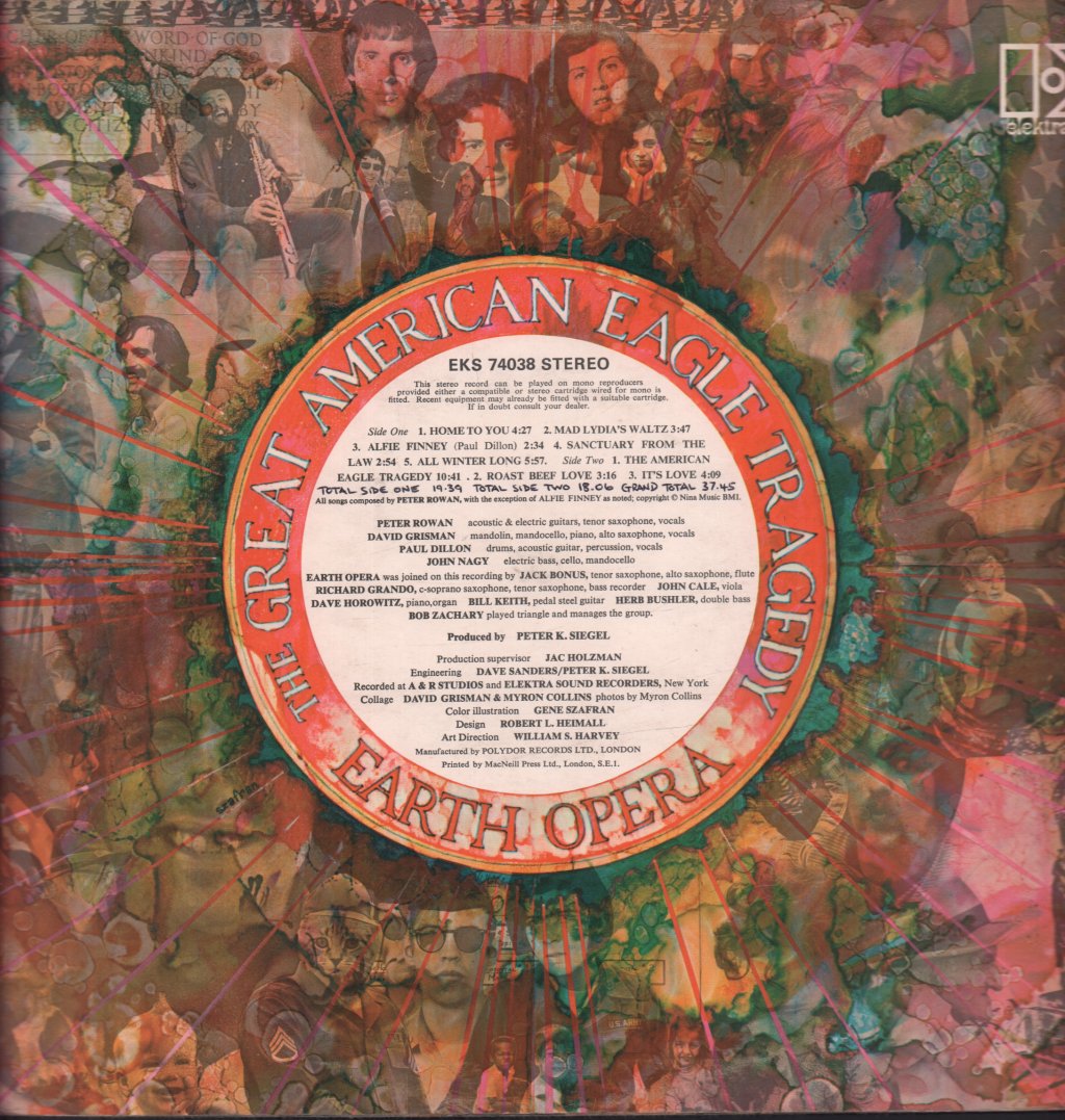 Earth Opera - Great American Eagle Tragedy - Lp