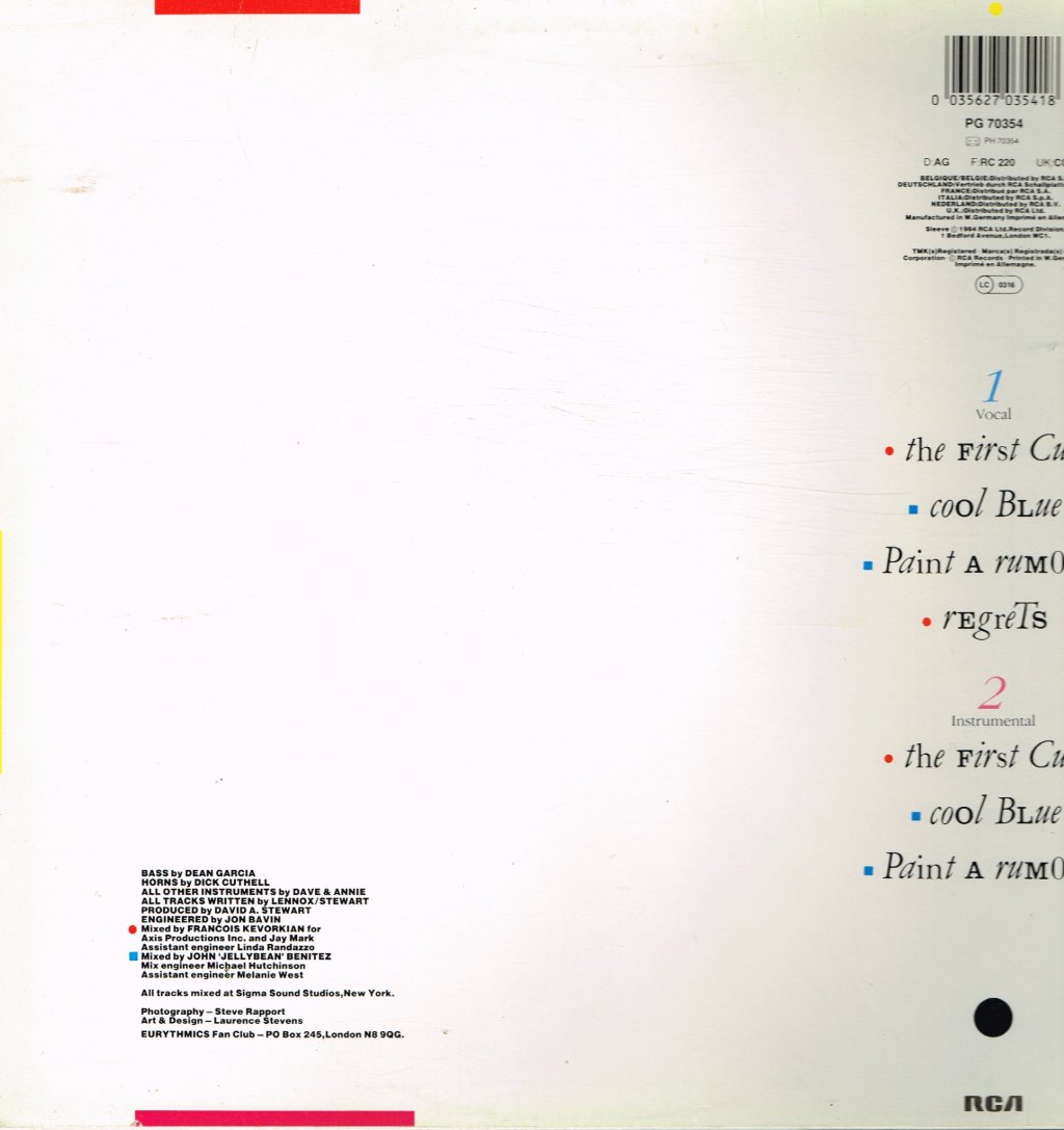 Eurythmics - Touch Dance - Lp