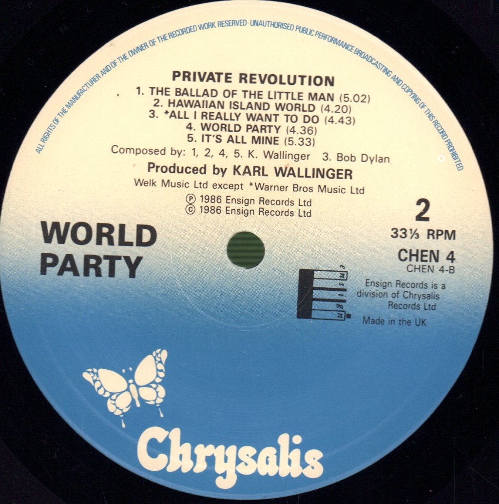 World Party - Private Revolution - Lp