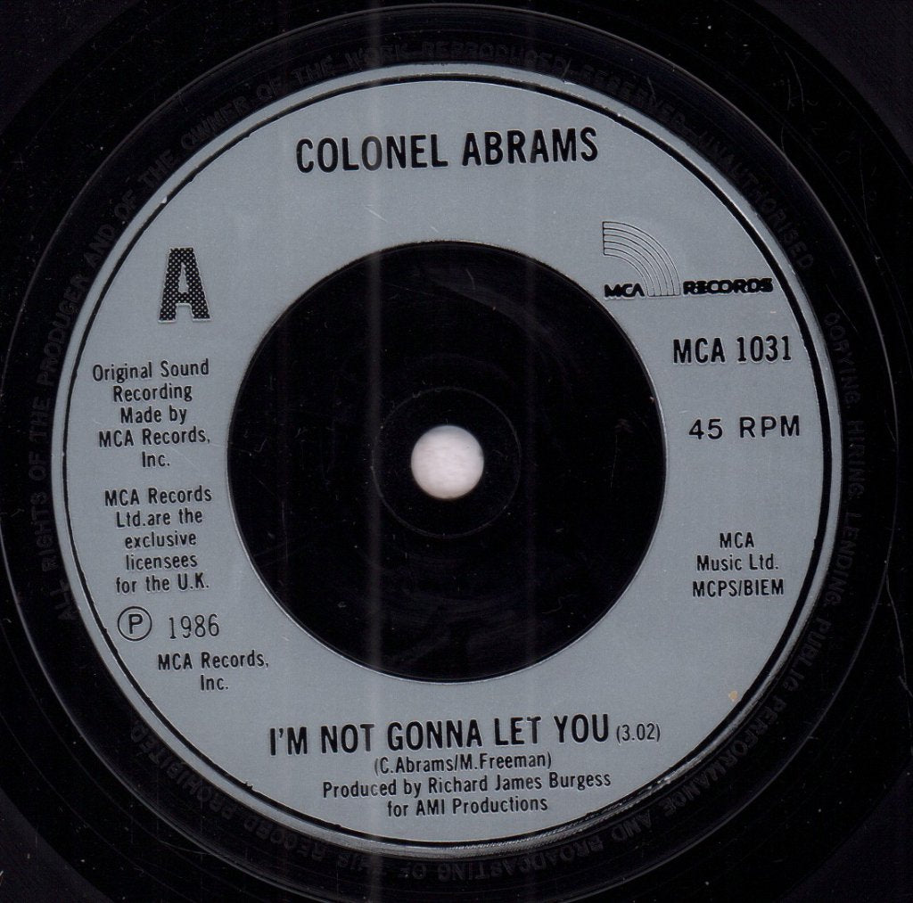 Colonel Abrams - I'm Not Gonna Let You - 7 Inch