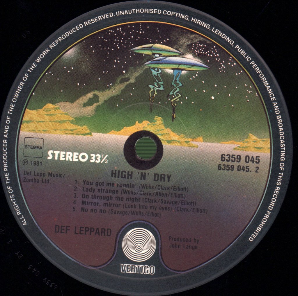 Def Leppard - High 'N' Dry - Lp