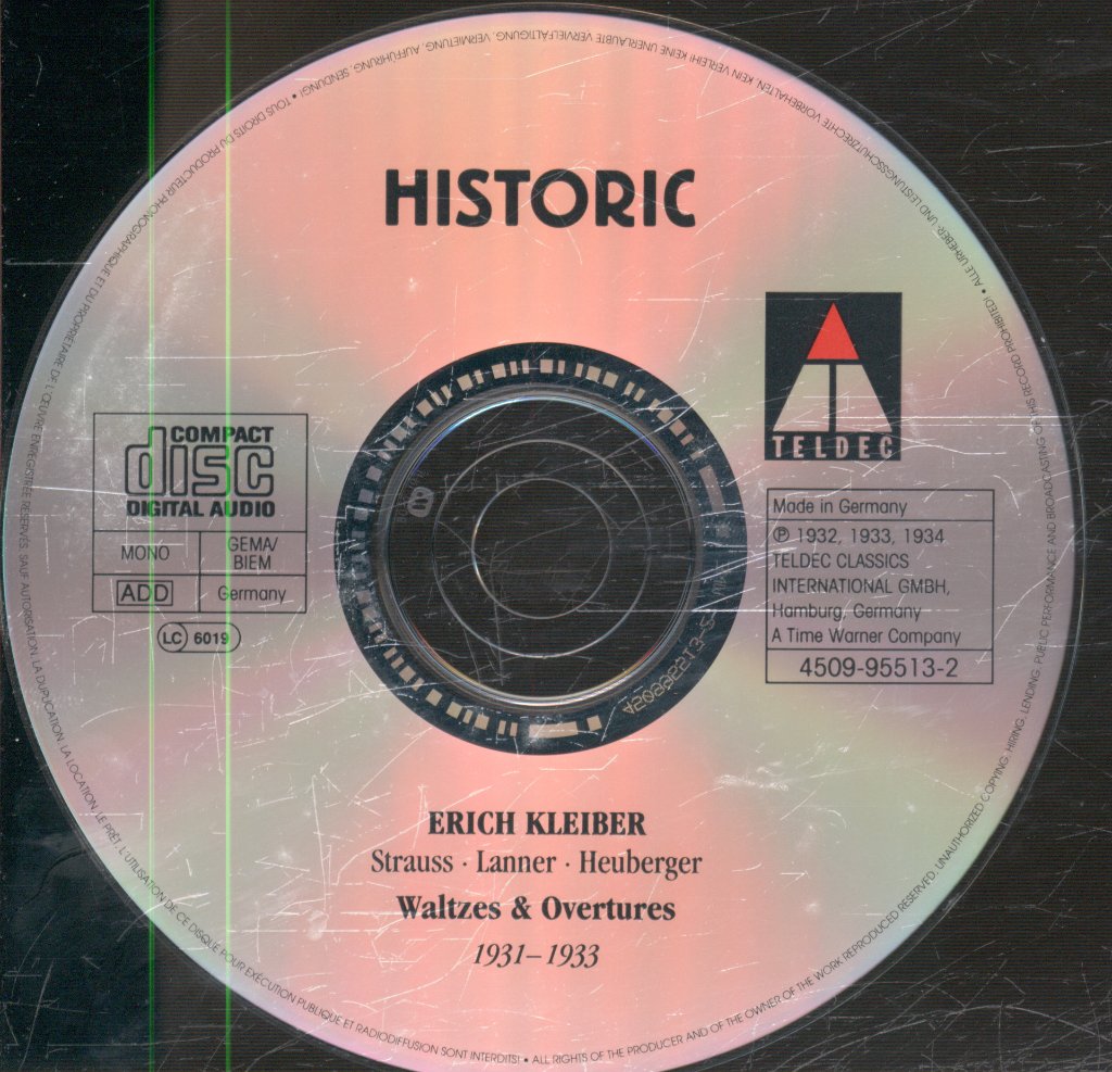 Erich Kleiber, Berliner Philharmoniker - Waltzes & Overtures - Cd