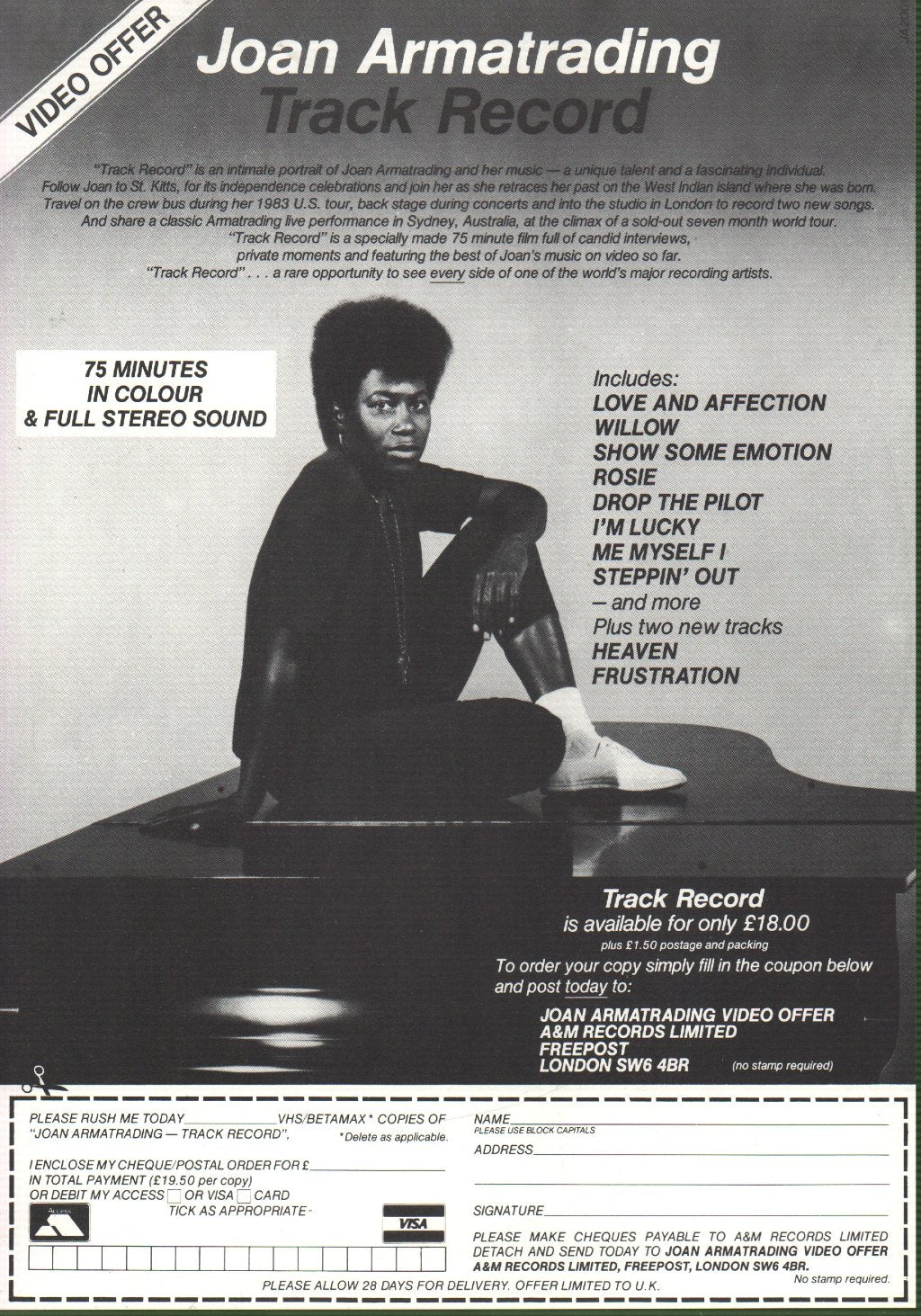 Joan Armatrading - Track Record (Very Best Of) - Lp