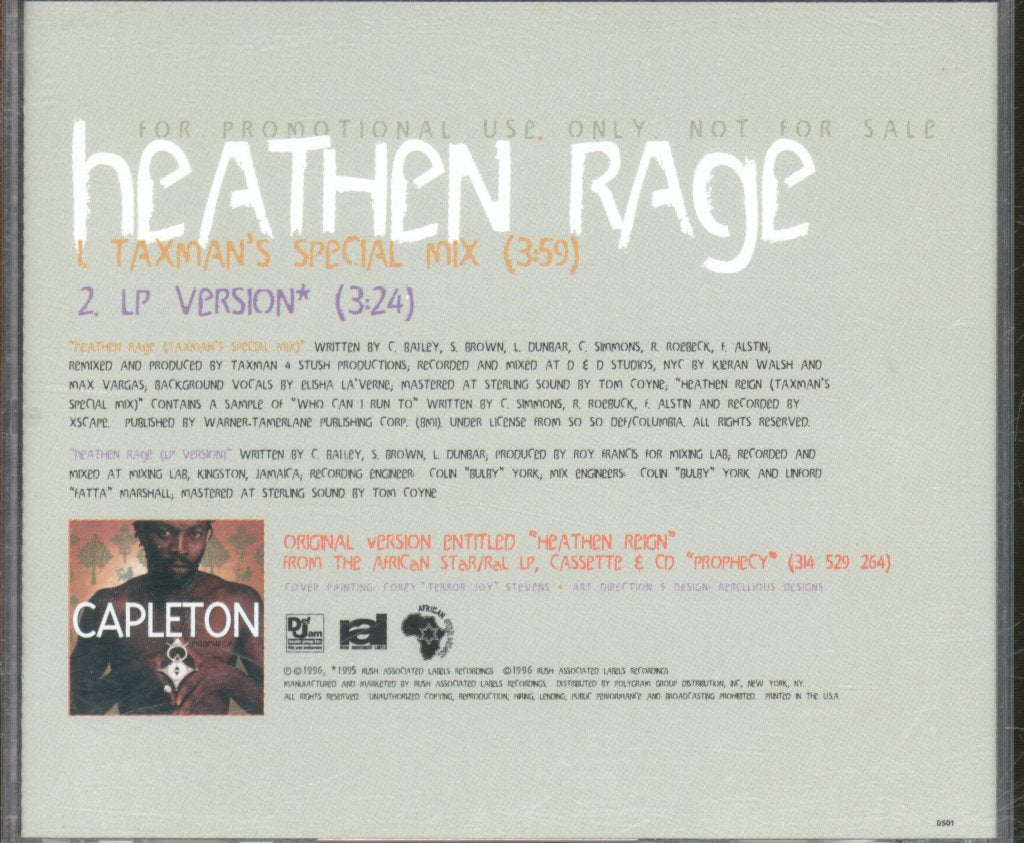 Capleton - Heathen Rage - Cd
