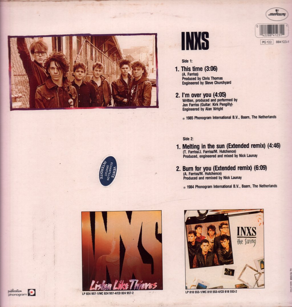 INXS - This Time - 12 Inch