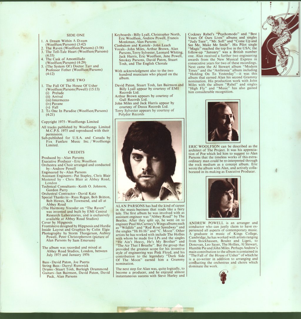 Alan Parsons Project - Tales Of Mystery And Imagination - Lp