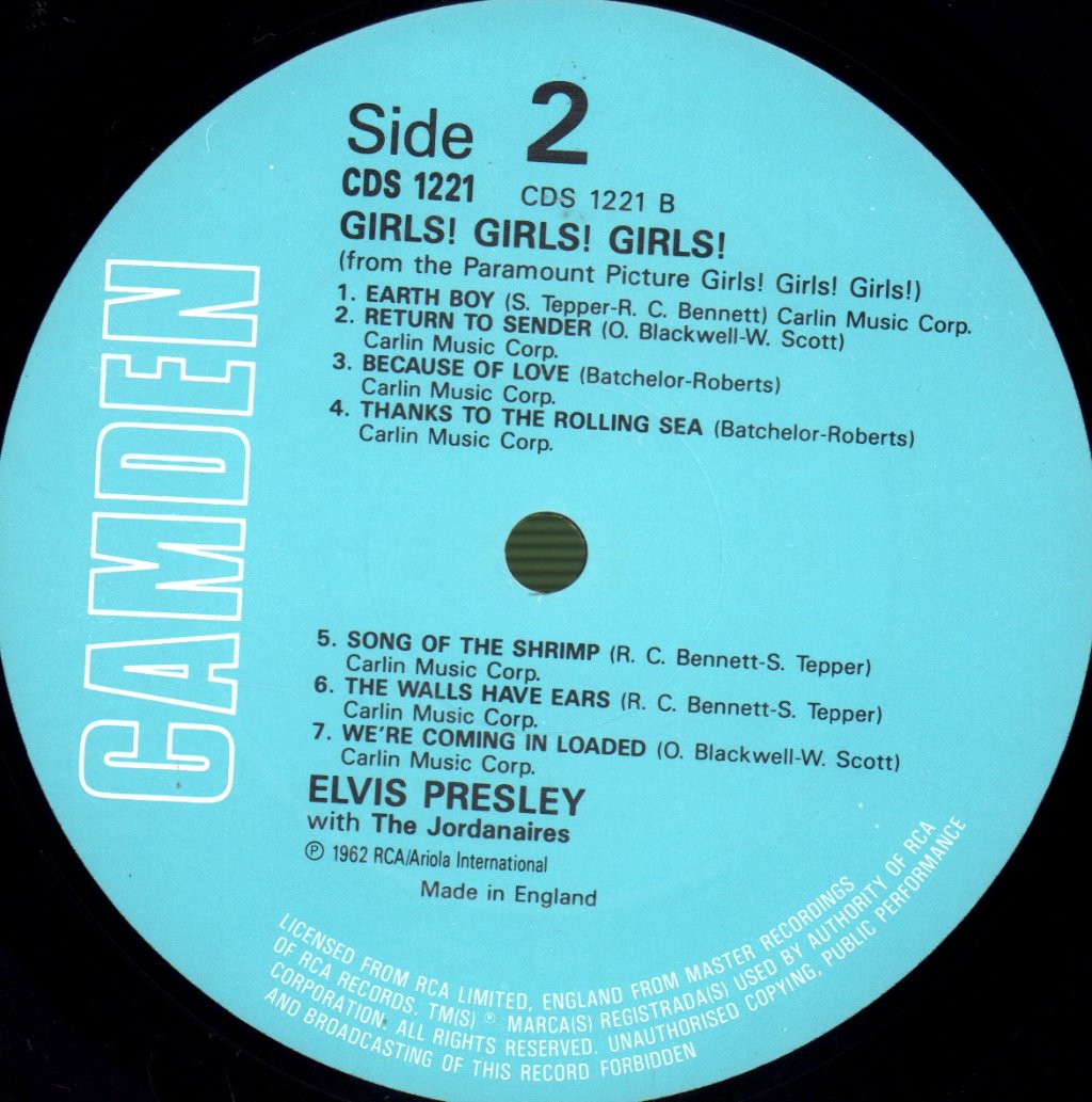 Elvis Presley - Girls! Girls! Girls! - Lp