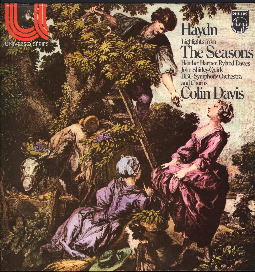 Colin Davis / Heather Harper / Ryland Davies / John Shirley-Quirk / BBC Symphony Orchestra - Haydn - Highlights from The Seasons - Lp