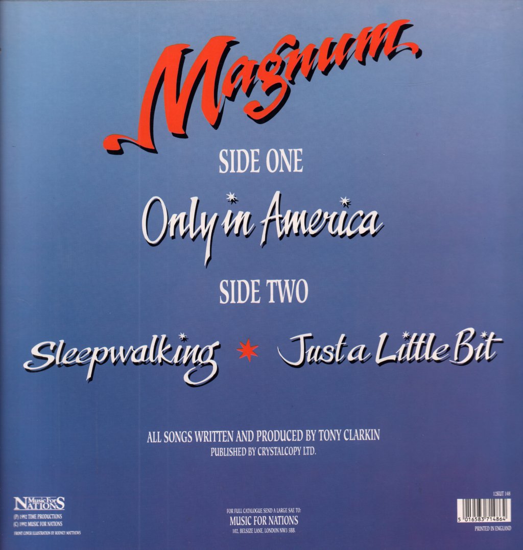 Magnum (Metal Group) - Only In America - 12 Inch