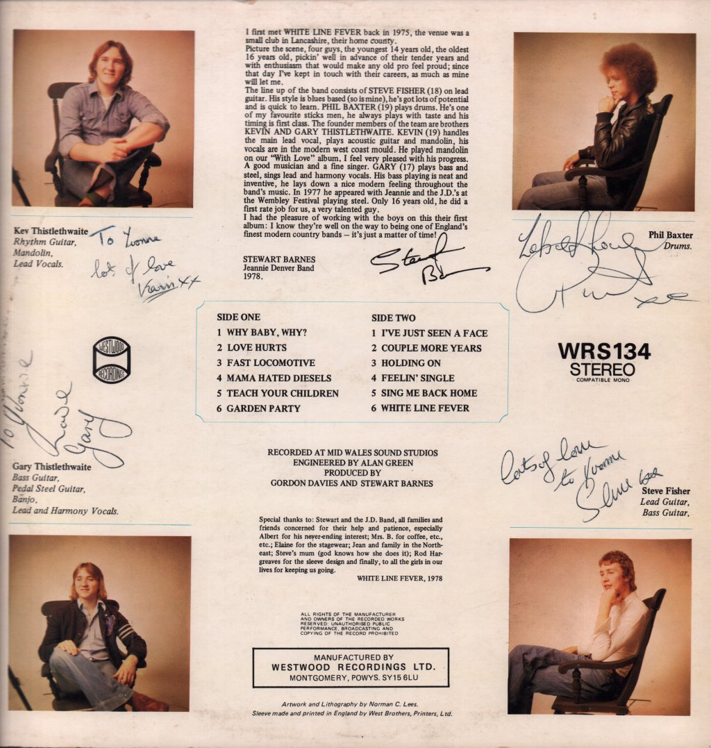 White Line Fever - Holding On - Lp