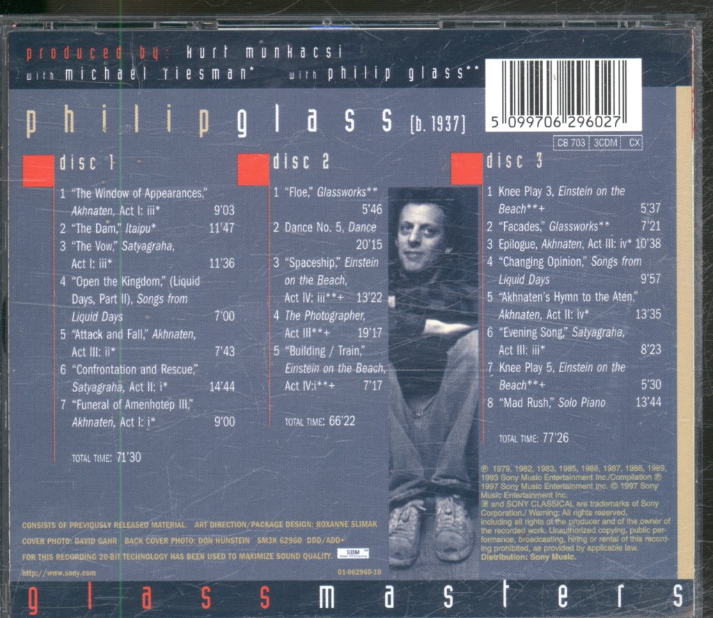 Philip Glass - Glassmasters - Triple Cd