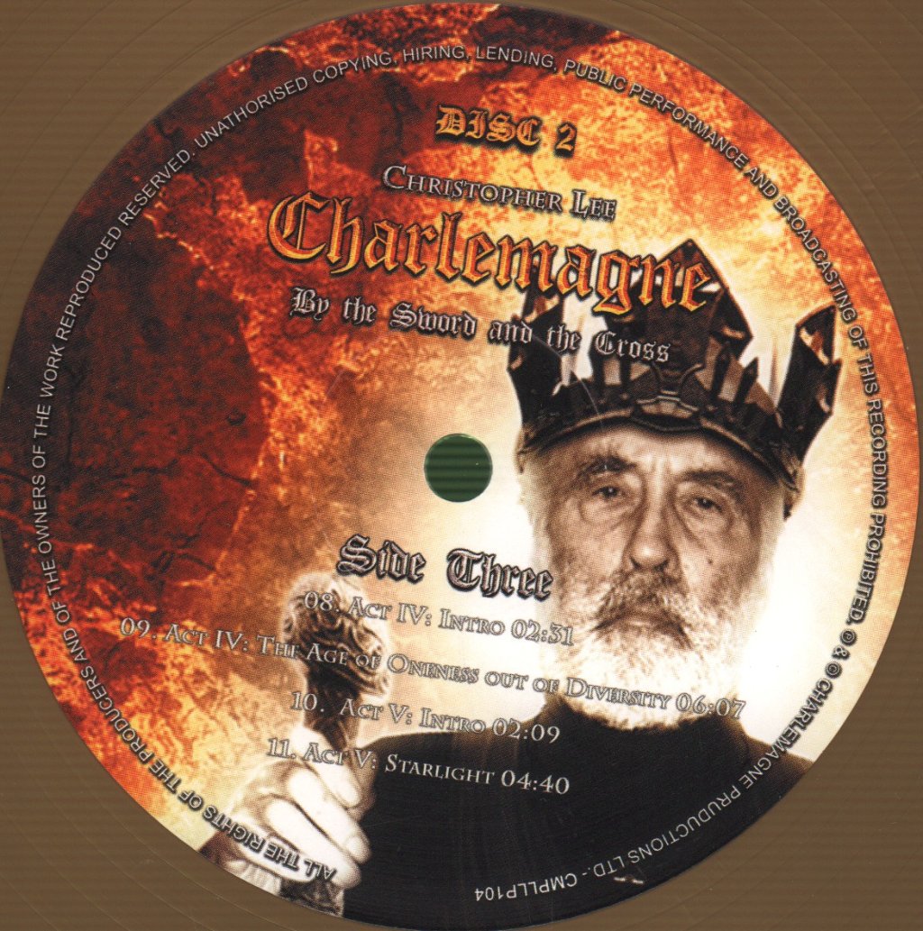 Christopher Lee - Charlemagne: By The Sword And The Cross - Double Lp