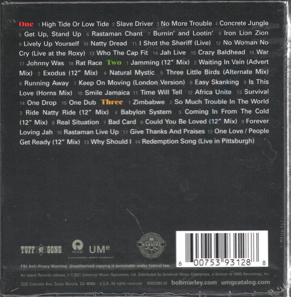 Bob Marley - Songs Of Freedom: The Island Years - Triple Cd