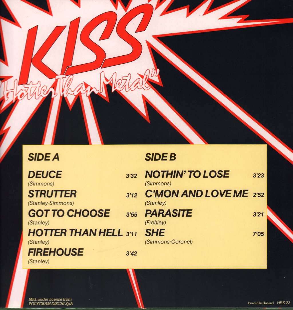 Kiss - Hotter Than Metal - Lp