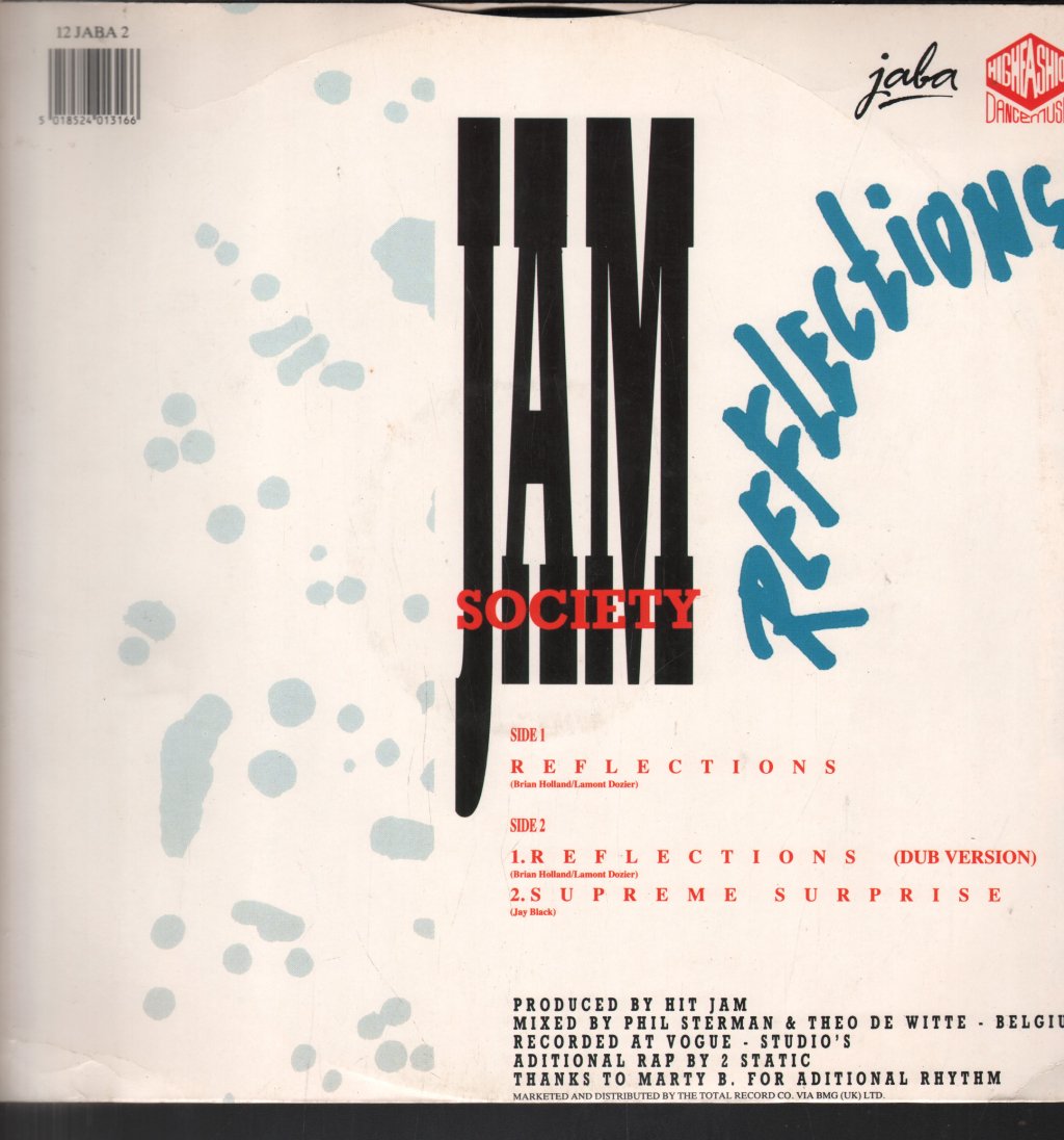 Jam Society - Reflections - 12 Inch