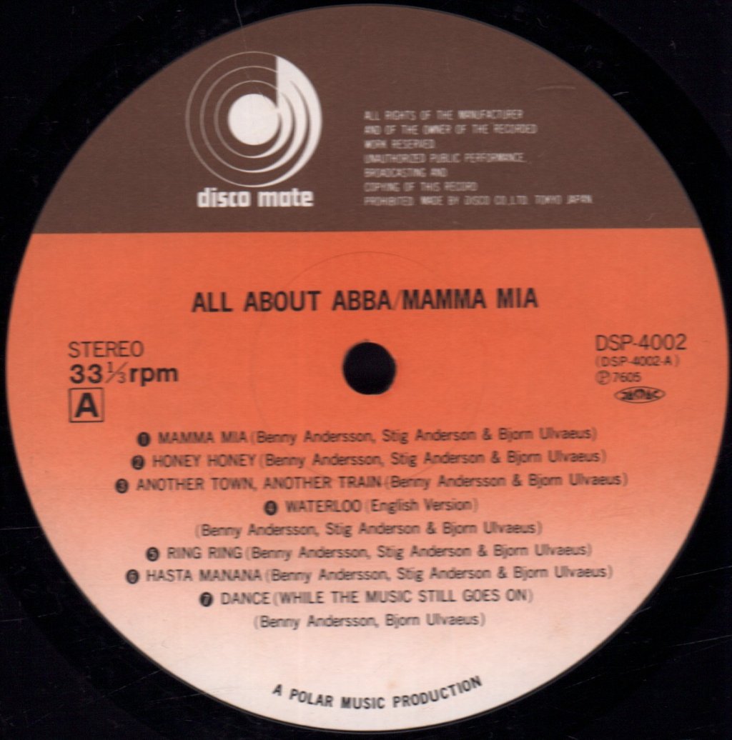 ABBA - All About ABBA / Mamma Mia - Lp