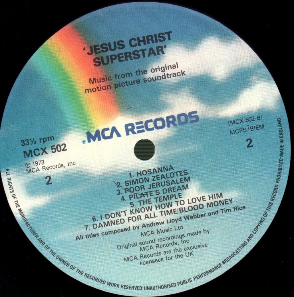 Jesus Christ Superstar - Original Motion Picture Sound Track Album - Double Lp