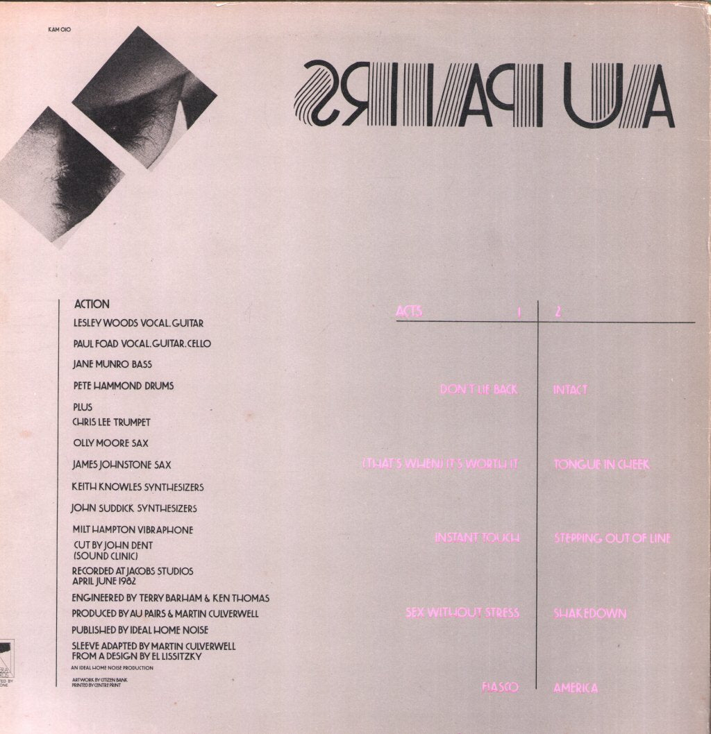 Au Pairs - Sense And Sensuality - Lp