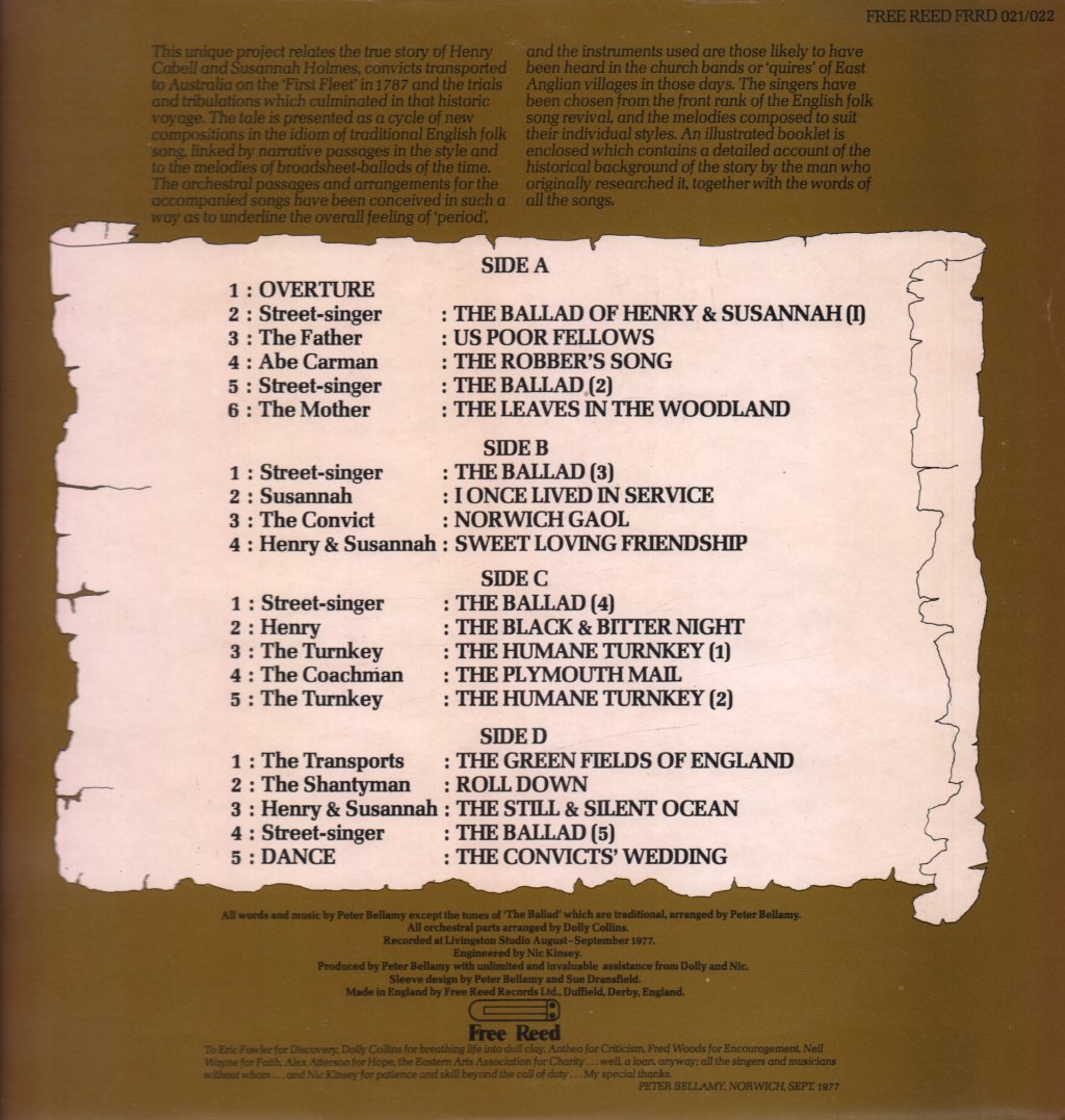 Peter Bellamy - Transports - Double Lp