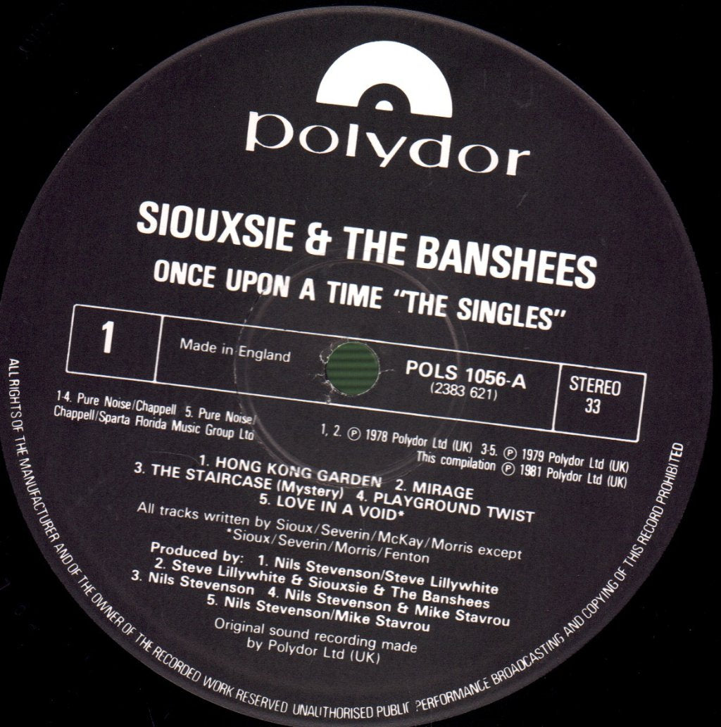 Siouxsie And The Banshees - Once Upon A Time The Singles - Lp
