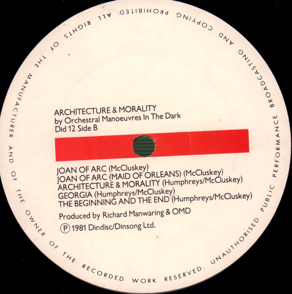 OMD - Architecture And Morality - Lp