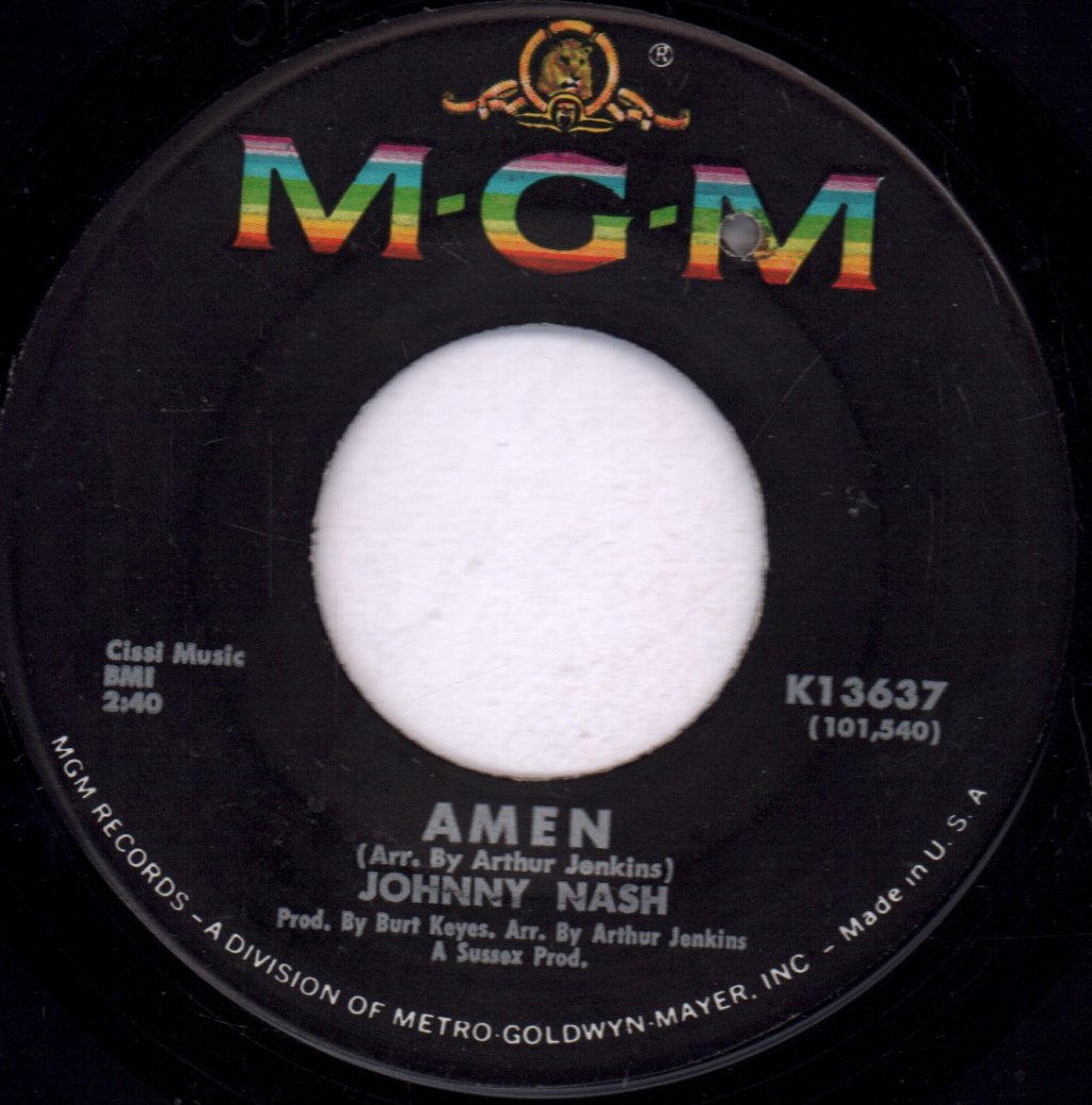 Johnny Nash - Amen - 7 Inch
