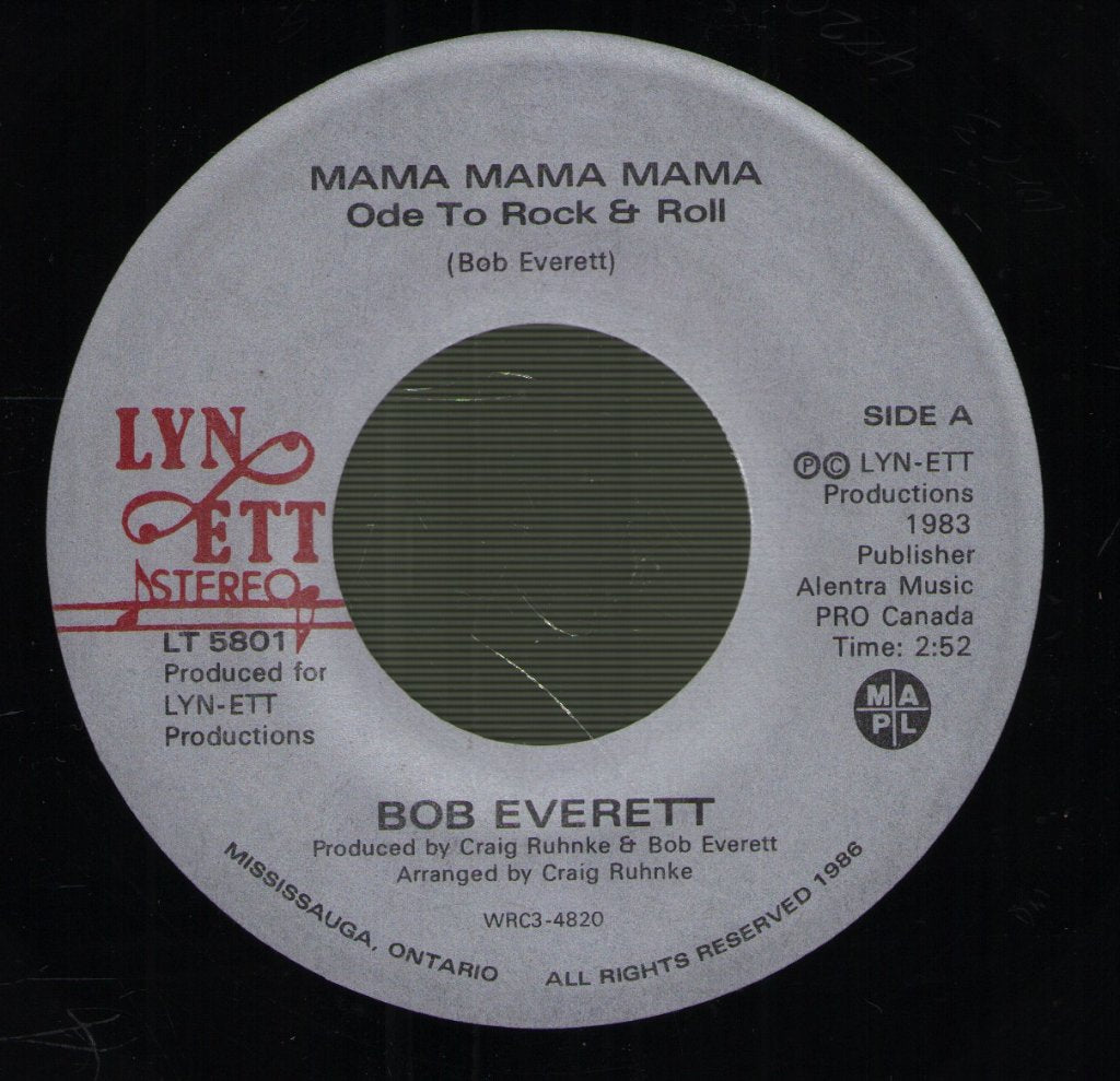 Bob Everett - Mama Mama Mama - 7 Inch