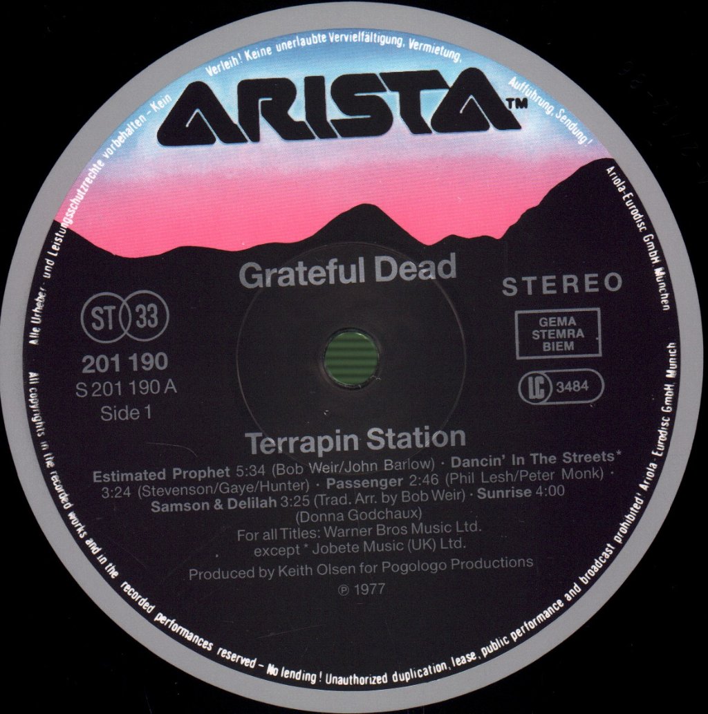 Grateful Dead - Terrapin Station - Lp