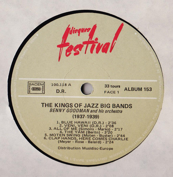 Benny Goodman And His Orchestra/Gene Krupa and his Orchestra - Kings Of Jazz Big Bands - Double Lp