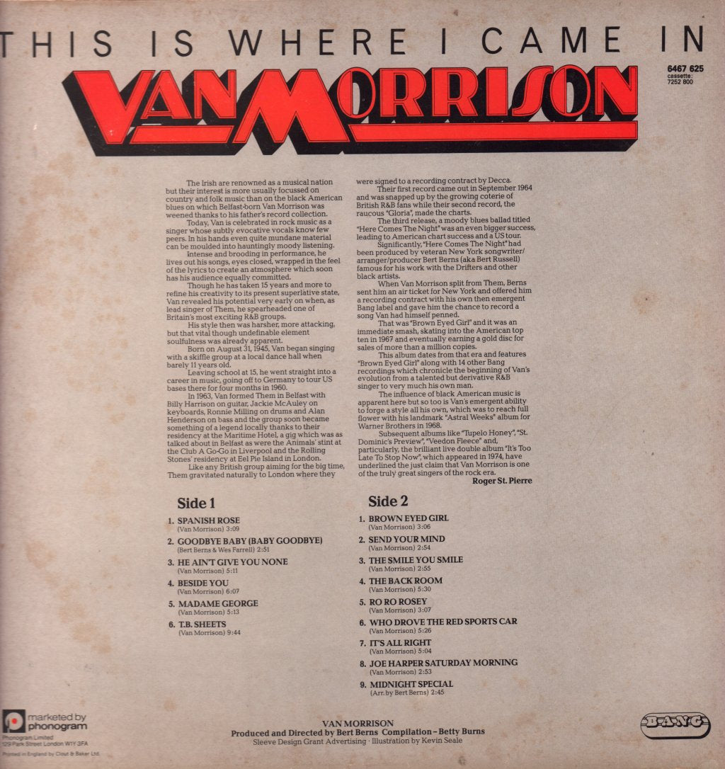 Van Morrison - This Is Where I Came In - Lp