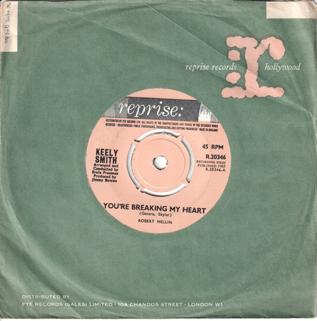 Keely Smith - You're Breaking My Heart - 7 Inch