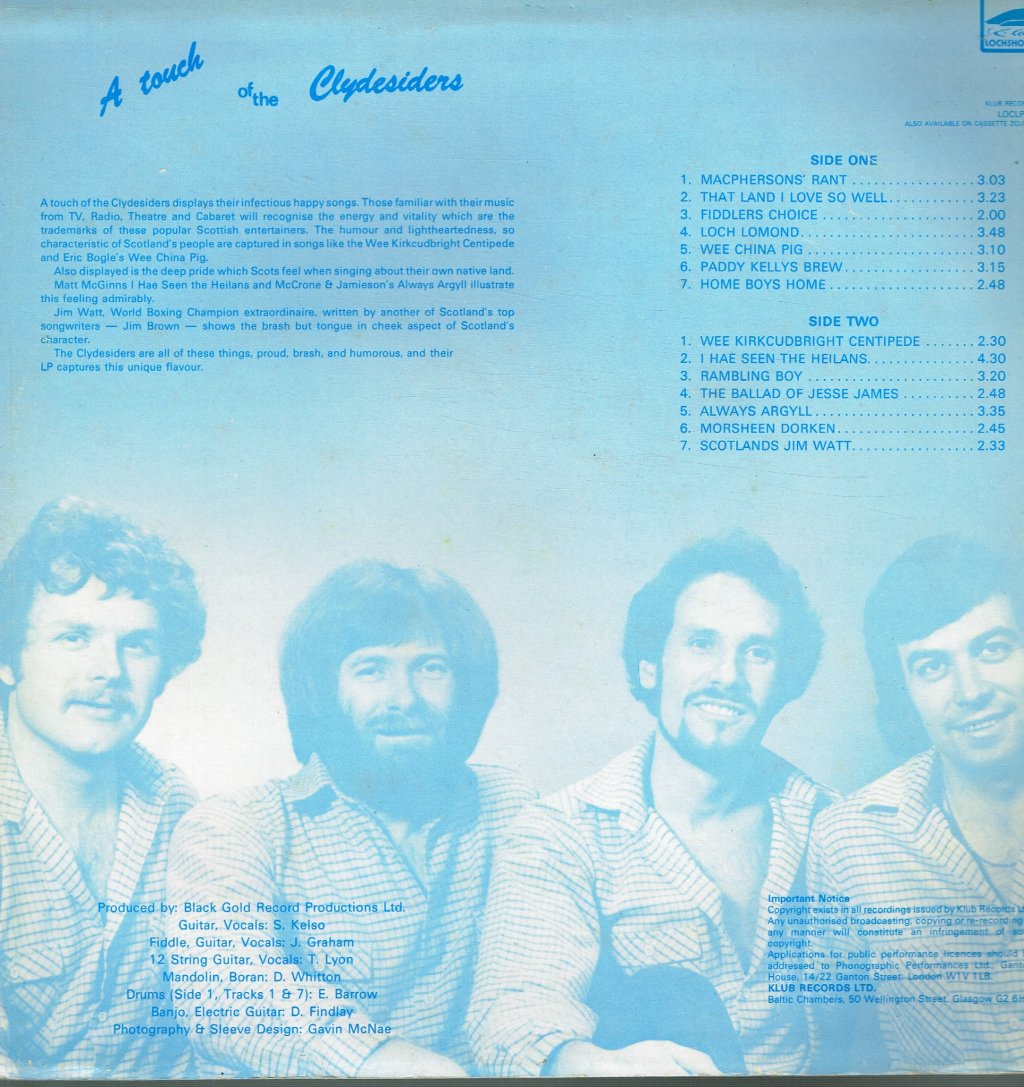 Clydesiders - A Touch Of The Clydesiders - Lp