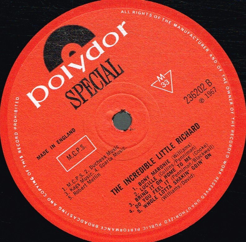 Little Richard - Incredible - Lp