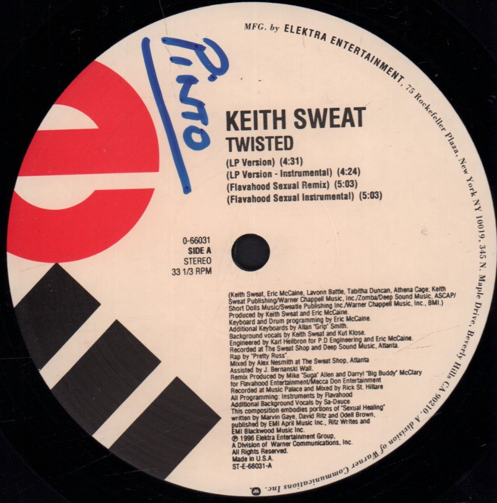 Keith Sweat - Twisted - 12 Inch