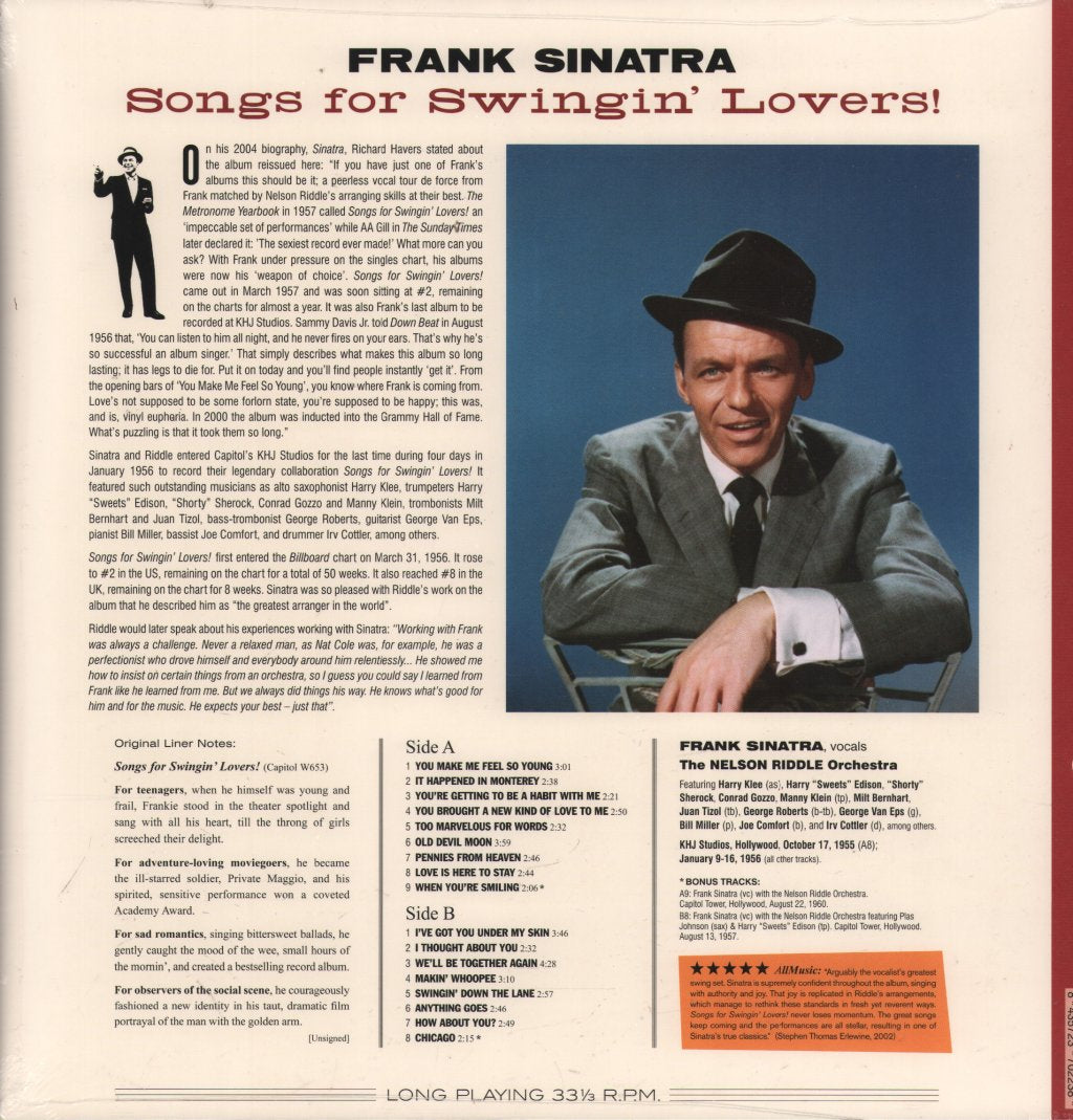 Frank Sinatra - Songs For Swingin' Lovers! - Lp