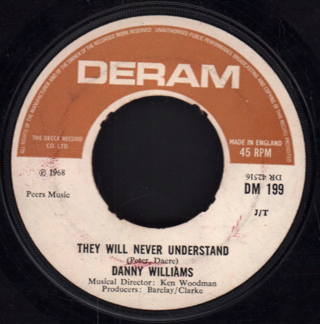 Danny Williams - Everybody Needs Somebody - 7 Inch
