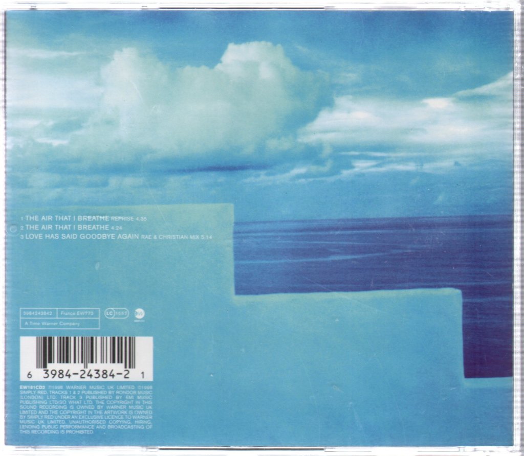 Simply Red - Air That I Breathe - Cd