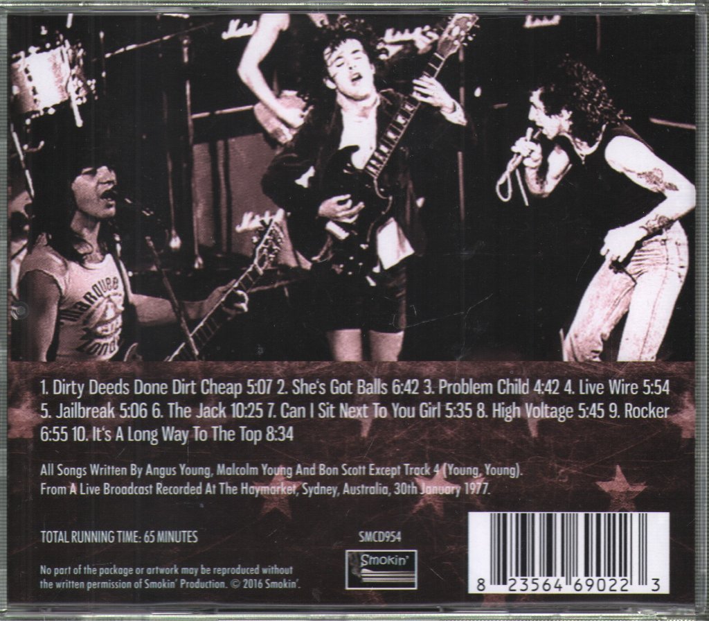 AC/DC - Running for Home: The Lost Sydney Broadcast 30th January 1977 - Cd
