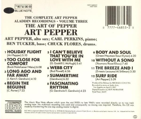 Art Pepper - Art Of Pepper - Cd