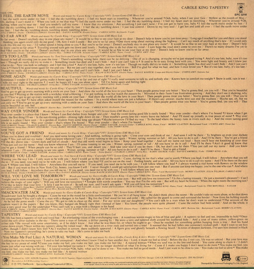 Carole King - Tapestry - Lp