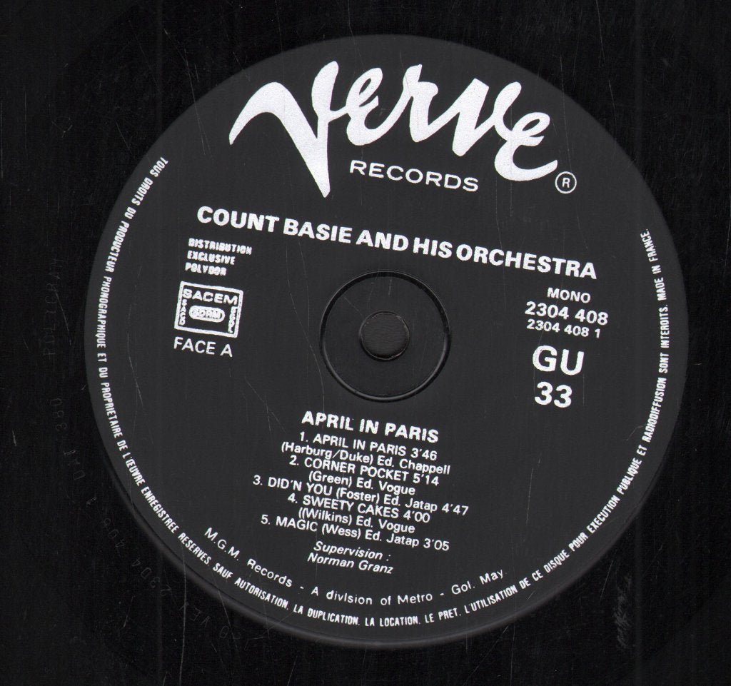 Count Basie Orchestra - April In Paris - Lp