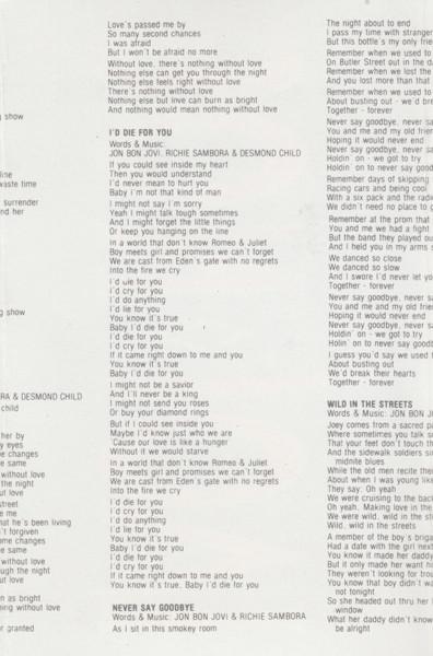 Bon Jovi - Slippery When Wet - Cassette